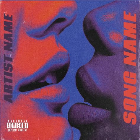 Kiss Me Album Cover, Album Cover Design Template, Le Vent Se Leve, R&b Albums, Kissing In The Rain, 타이포그래피 포스터 디자인, Mixtape Cover, Album Art Design, Pop Albums