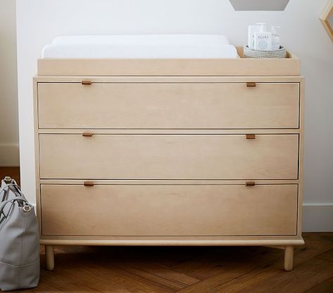 Nash Dresser & Topper | Pottery Barn Kids Dresser Topper, Extra Wide Dresser, Leather Drawer Pulls, Changing Tables, Changing Table Pad, Changing Table Dresser, Baby Changing Table, Kids Dressers, Table Pads