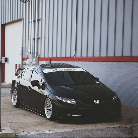 Lowered Honda Civic Sedan 8th Gen on Coilovers #stanced #honda #civic #performance #suspension #vtec #typer 2015 Civic Si Sedan, 8th Gen Civic Si, 9th Gen Civic Si, 8th Gen Civic, Black Honda Civic, Honda Civic 2013, Honda Vtec, 2008 Honda Civic, Honda Civic 2014