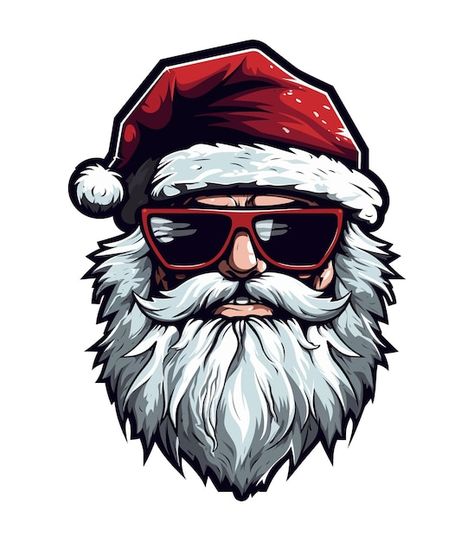 Santa Claus Drawing, Santa Claus Svg, Hand Drawn Logo Design, Santa Claus Images, Christmas T Shirt Design, Black And White Tree, Hand Drawn Logo, Business Card Branding, Christmas Sublimation