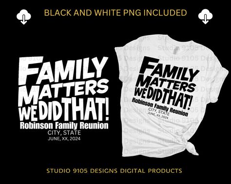 Family Matters Tv Show, Unique Family Reunion Shirts, Family Reunion Ideas Organizing, Family Reunion Crafts, Black Family Reunion, Family Reunion Tshirts, Family Reunion Shirts Designs, Three Generations Of Women, Family Reunion Activities