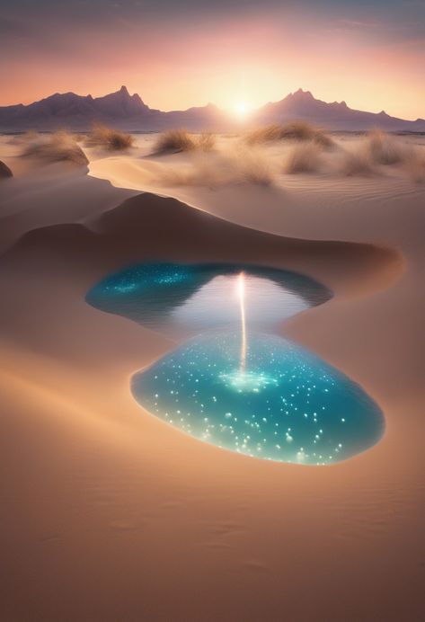 Glowing Desert Oasis Check more: https://paintlyx.com/glowing-desert-oasis/ Desert Oasis Aesthetic, Aesthetic Desert, Desert Paradise, Faith Tattoo, Desert Dream, Desert Oasis, Branding Mood Board, White Sand, Rumi