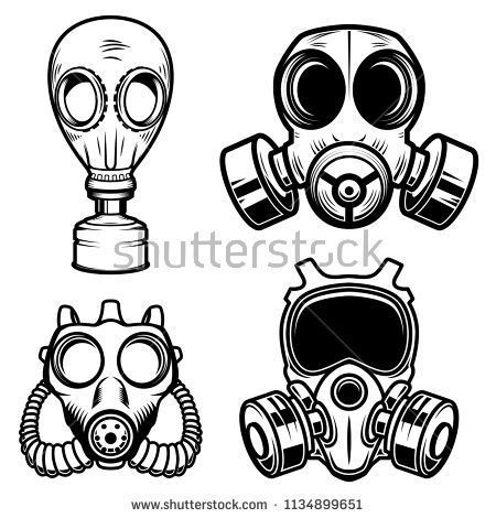 Gas Masks Drawings, Gas Mask Illustration, Gas Mask Drawing, Gas Mask Tattoo, Mask Illustration, White Background Design, Gas Mask Art, Mask Drawing, Gas Masks