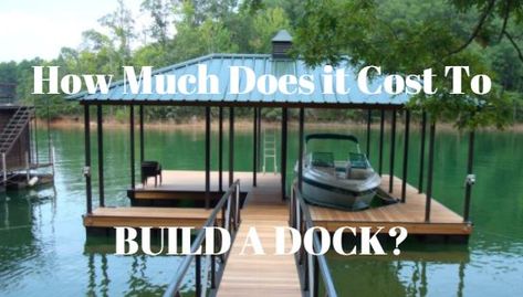 Lake Docks Designs, Build A Dock, Floating Dock Kits, Lake House Dock, Boat Lift Dock, Floating Dock Plans, Diy Dock, Building A Dock, Dock Photos