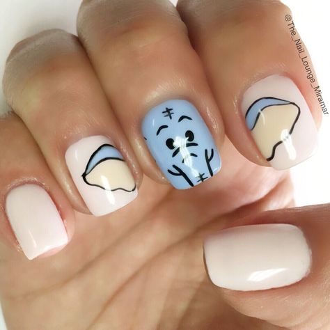 Cute baby shower elephant nail art design Elephant Nail Art, Elephant Nails, Elegant Touch Nails, Fake Nails Designs, Finger Nail Art, Nail Art Techniques, Animal Nails, Disney Nails, Cat Nails