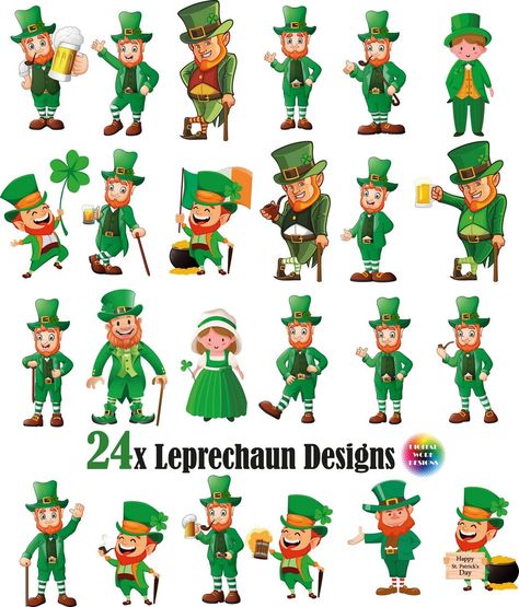 Infuse your projects with whimsy using our St. Patricks Day clipart! Perfect for adding a playful touch to your holiday celebrations. Leprechaun Nail Designs, Leprechaun Art, Leprechaun Clipart, Medical Sign, Album Scrapbooking, Saint Patrick's Day, Happy St Patricks Day, Printable Decor, Saint Patrick