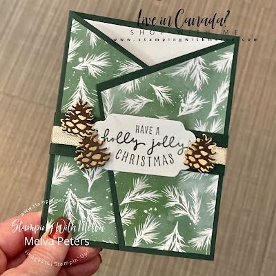 Angled Gatefold Card Template, Trifold Cards Handmade, Stampin Up Christmas Cards 2021-2022, Christmas Cards Stampin Up Ideas 2022, Stampin Up Painted Christmas, Angled Cards, Trifold Cards, 2024 Card, Fancy Fold Card Tutorials