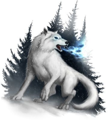 Winter's Wolves Pathfinder Bestiary, Dnd Enemies, Rpg Monsters, Wolf Rider, Winter Wolf, Monster Manual, Icewind Dale, Winter Wolves, Wolf Illustration