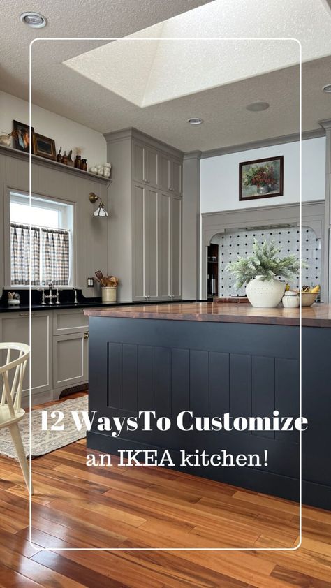 12 ways to Make an Ikea Kitchen Look Custom - Erin Zubot Design Ikea Kitchen Trash Cabinets, Small Kitchen Ikea Ideas, Ikea Kitchens 2024, Ikea Kitchen Cabinet Hacks, Ikea Axstad Kitchen, Ikea Farmhouse Kitchen, Ikea Kitchen Cabinets Ideas, Ikea Kitchen Australia, Ikea Remodel