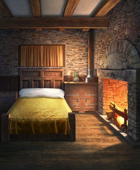 Inn Bedroom, Character Bedroom, Fantasy Room, Rack Of Pork, Library Bedroom, Party Seating, Estate Interior, Episode Interactive Backgrounds, Episode Backgrounds