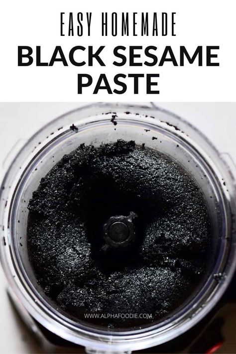 Black Sesame Dessert, Black Tahini, Black Sesame Paste, Boba Tea Recipe, Sesame Paste, Sweet Red Bean, Two Ingredient, Speed Foods, Sesame Sauce