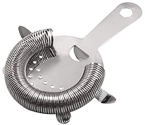 SKY FISH Hawthorn Cocktail Strainer Stainless Steel Bar Strainer Professional 4 Prong Strainer with 100 Wire Spring: Amazon.co.uk: Kitchen & Home Building A Home Bar, Cocktail Tools, Citrus Squeezer, Cocktail Shakers, Perfect Cocktails, Stainless Steel Bar, Metal Spring, Cocktail Strainer, Steel Bar