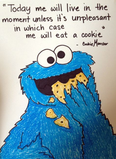 Sesame Street Quotes, Cookie Monster Quotes, Cookie Monster Images, Monster Images, Cookie Monster Wallpaper, Monster Quotes, Cookie Quotes, Spongebob Faces, Cookie Monster Birthday