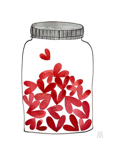 valentines day Doodling Ideas, Jar Of Hearts, Blue Hearts, I Love Heart, My Funny Valentine, Romantic Valentine, Red Hearts, Heart Art, All You Need Is Love