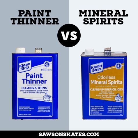 Confused about the differences between mineral spirits and paint thinner? Wonder what to use for which purpose? This side-by-side comparison will help! Clean Paint Brushes, Chalk Paint Tutorial, Cleaning Paint Brushes, Paint Tutorial, Stripping Paint, Paint Thinner, Mineral Spirits, What To Use, Paint Stain