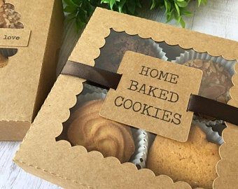 Cookies Box Design, Hampers Bag, Cookie Gift Packaging, Bake Sale Packaging, Biscuits Packaging, Home Bakery Business, Christmas Treats Boxes, Cookies Branding, Cookie Gift Box