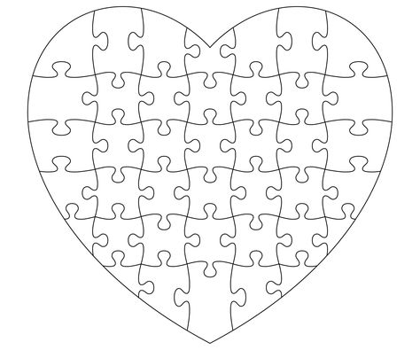 Puzzle Piece Template, Laser Cut Machine, Heart Puzzle, Laser Art, Heart Template, Valentines Ideas, Shape Puzzles, Heart Svg, Puzzle Design