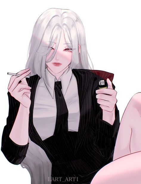 L.ART on Twitter: "🚬🥀#shenhe… " Anime Woman, Anime Monochrome, Female Character Design, Digital Art Girl, Anime Poses, White Hair, Face Drawing, 그림 그리기, Cute Anime Character