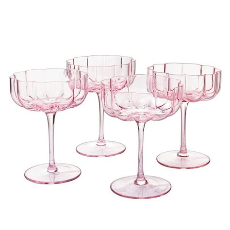 Amazon | Amazon Drinkware | Amazon Home | Wine Glasses | Coupe Glasses | Pink Drinking Glasses | Valentine’s Day | Galentine’s Day | Girls Night | Date Night | Brunch Ideas | Baby Shower | Bridal Shower | Party Ideas | Dinner Party Ideas | Gifts for Her | Valentine’s Day Gifts | Pink Decor | Kitchen Decor | Dining | Entertaining | Flower Glasses | Flower Drinkware Beautiful Champagne Glasses, Champagne Martini, Champagne Flowers, Colorful Cocktails, Glass Of Champagne, Colored Glassware, Champagne Cocktail, Cocktail Set, Flower Vintage