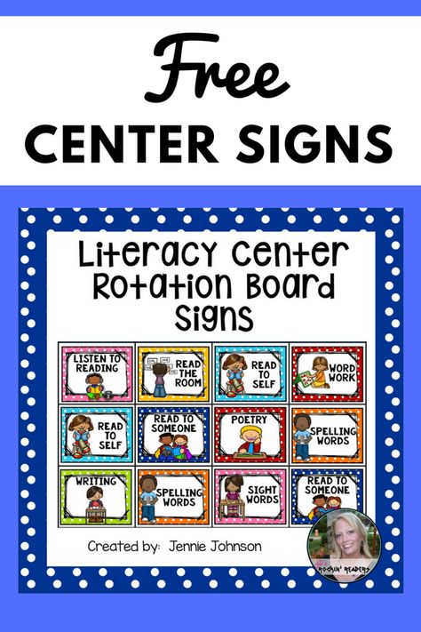 Writing Center Signs Free Printable, Center Signs For Classroom Free, Classroom Center Signs Free Printable, Tk Centers, Literacy Centers First Grade, Kindergarten Routines, Classroom Center Signs, Literacy Classroom, Read To Someone