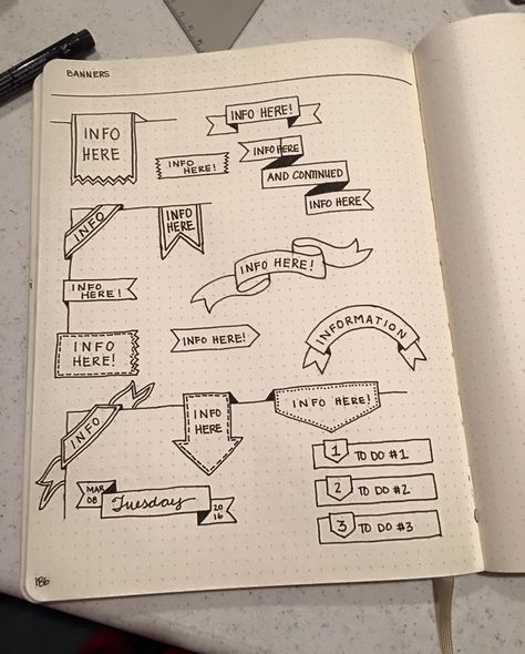 Bullet Journal Flag Ideas                                                                                                                                                      More Sketch Note, Sketch Notes, Bujo Inspiration, Bullet Journal Inspo, Journal Layout, Bullet Journal Doodles, Journals & Planners, Journal Doodles, Planner Bullet Journal