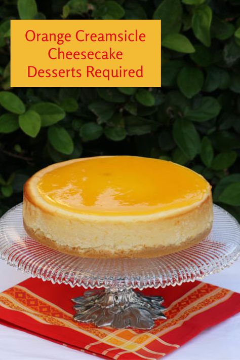 Orange Cream Cheesecake, Orange Creamsicle Cheesecake, Cheesecake Bread, Orange Cheesecake Recipes, Creamsicle Cheesecake, Orange Cheesecake, Individual Cheesecakes, Cheesecake Crust, Best Cheesecake