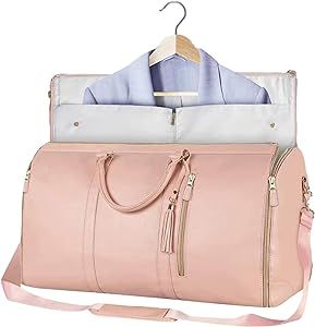 Garment Bags For Travel | Convertible Carry On Garment Bag For Women | Large Capacity Travel Duffel Bags With Shoe Pouch | 2 In 1 Hanging Suitcase Suit Bag For Women & Men | Waterproof Bag For Travel For Women, Travel Duffle Bag Women, Mens Luggage, Suit Bag, Bag For Travel, Sac Week End, Training Bags, Workout Bags, Travel Bags For Women