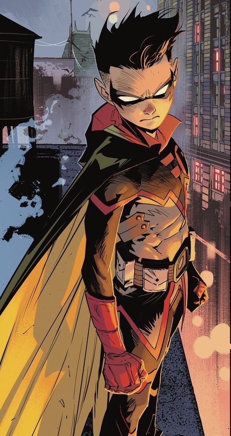 Damian Wayne New Suit, Damian Wayne Comic Icons, Damian Wayne Comic Panel, Damian Wayne Comics, Batman Damian Wayne, Damian Wayne Fanart, Damian Wayne Robin, Robin Damian Wayne, Damian Wayne Batman