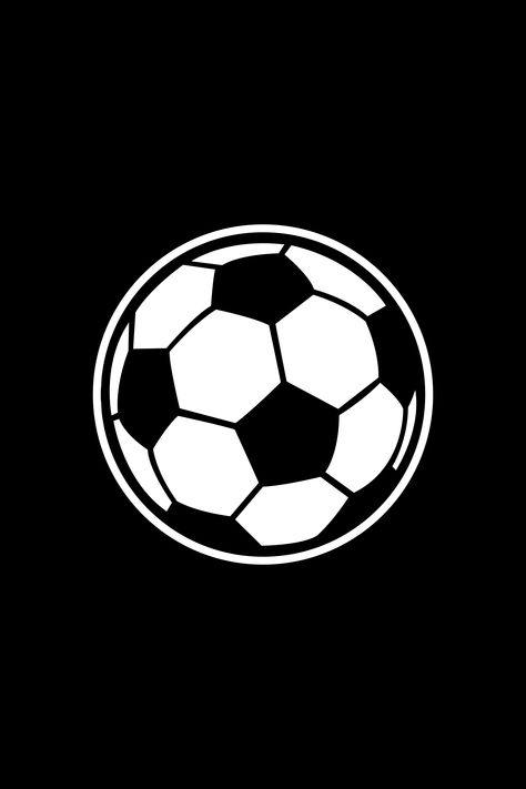 A vector graphic icon of a soccer ball (football) used in the beautiful game. A fun design to go with the rest of your team swag or just something to bring along the next time you kick it! Football Dp, Football Logo Maker, Instagram Glowing Logo, Black Instagram Highlight Covers, Soccer Icon, Football Tattoo, Football Logo Design, Black And White Football, Instagram Highlights Icons