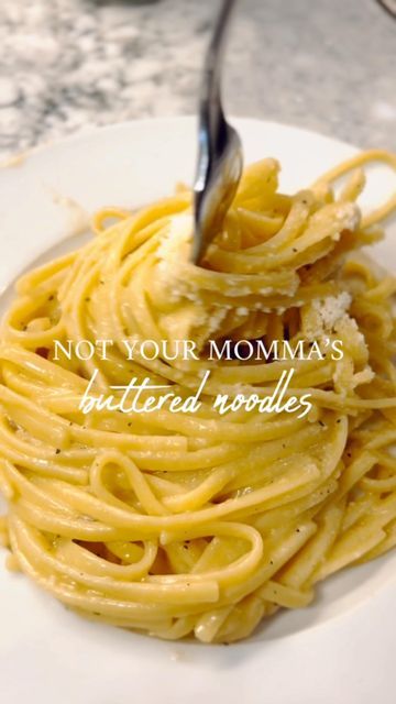 Butter Linguine Noodles, Fancy Buttered Noodles, Cheesy Butter Noodles, Butter Noodle Sauce, Buttered Spaghetti Noodles, Creamy Butter Noodles, Easy Noodle Dishes, Best Butter Noodles, Britscookin Recipes