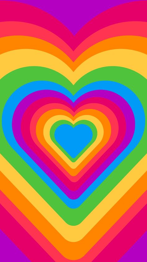 Pride Wallpapers Aesthetic, Rainbow Hearts Wallpaper, Rainbow Phone Wallpaper, Rainbow Wallpaper Backgrounds, Rainbow Wallpaper Iphone, Vaporwave Wallpaper, Bright Wallpaper, Rainbow Aesthetic, Rainbow Wallpaper