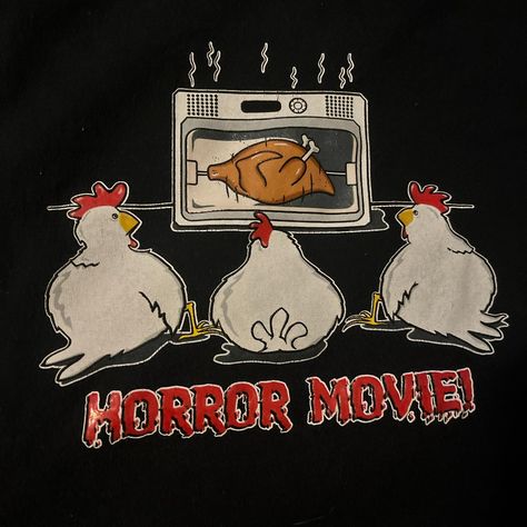 Vintage Hybrid Tees graphic
HORROR MOVIE!
Classic graphic, nice layering piece 
Size XL black shirt 
Minimal cracking on graphic 
Ask for measurements if ya need them 
15 shipped 
#Chicken #vintage #graphic #2009 Horror Movies, Horror Films