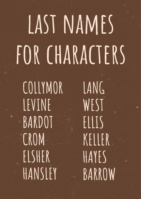 Street Names Aesthetic, Names For Towns In Books, Character Names Ideas Writing, Town Names Ideas, Good Last Names, Last Names For Characters List, Book Names Ideas, Last Name Ideas For Characters, Town Names For Stories