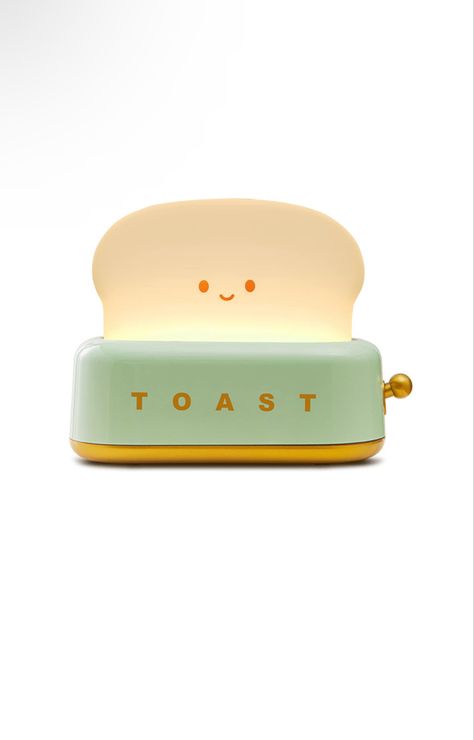 ipalmay Cute Toast Bread LED Night Lamp,Creative USB Rechargeable Toast Night Light,Timer and Dimmable Bedside Sleep Lamp Desk Decor for Kids (Red Toast) Bed Lamp Ideas, Toast Lamp, Modern Toasters, Cute Toast, Sleep Lamp, Bedside Lamps With Usb, Cute Night Lights, Toast Bread, Bed Lamp