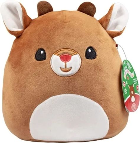 Christmas Squishmallows, Hermey The Elf, Squish Mallow, Rudolph Red Nosed Reindeer, Rudolph Christmas, Reindeer Gifts, Cute Squishies, Rudolph The Red Nosed Reindeer, Easter Birthday