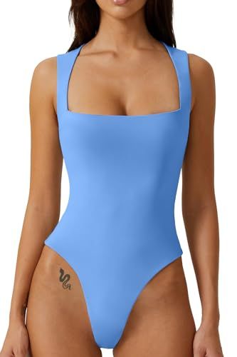 Figure Sculpting, Blue Bodysuit, Flare Jumpsuit, Body Suits, Body Suit With Shorts, Square Neck Bodysuit, Long Sleeve And Shorts, Pink Bodysuit, Bodysuit Top