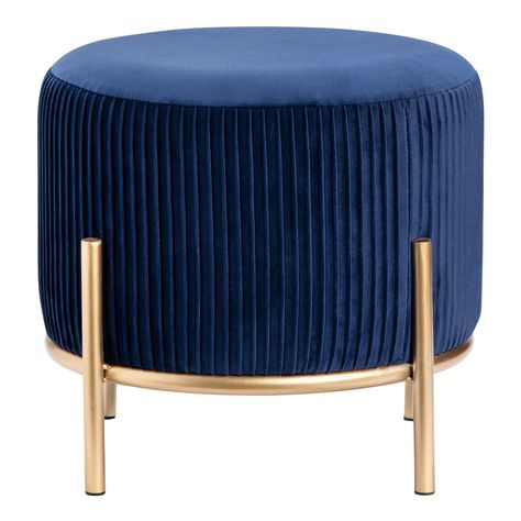 Velvet Stool, Navy Blue Velvet, Upholstered Stool, Everly Quinn, Furniture Outlet Stores, World Market, Blue Velvet, Outdoor Ottoman, Online Furniture