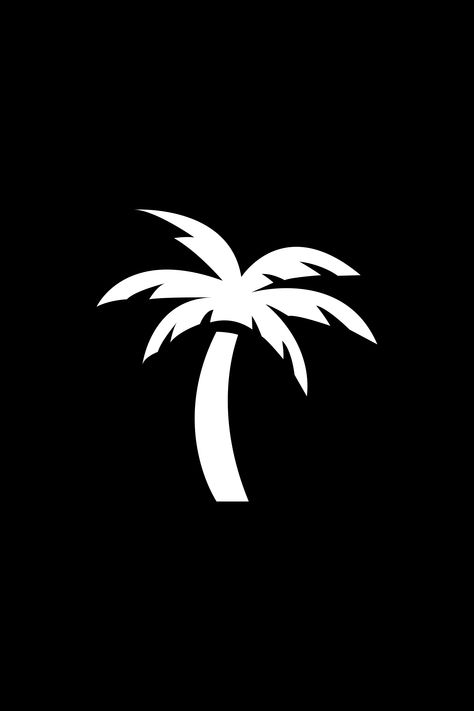 A simple vector icon of a palm tree. The perfect botanical graphic to symbolize those awesome tropical vacations by the ocean where you can relax on the beach, catching some sun and taking in the sights. Fun fact, the proper name for a palm tree is Arecaceae. Palm Tree Symbol, Jiji Background, Simple Palm Tree Tattoo, Coconut Tree Logo, Palm Tree Outline, Vacation Logo, Cartoon Palm Tree, Oasis Logo, Palm Tree Icon