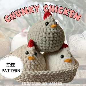 Chunky Chicken Crochet Pattern: Free Download Ribblr Free Crochet Patterns, Free Crochet Chicken Patterns Easy, Chicken Amigurumi Pattern, Maple Chicken Crochet, Crochet Pattern For Chicken, Chubby Chicken Crochet Pattern, Crochet Chicken Tutorial, Chicken Pattern Crochet, Chunky Chicken Crochet Pattern