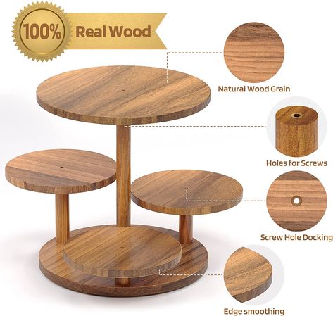 Cake Tray Decor Display, Cake Stands Diy, Tea Stand, Diy Wood Dessert Stand, Porta Cupcakes, Cupcake Wood Stand, Rustic Wood Cupcake Stand, Wood Tiered Cupcake Stand, Metal And Wood Chairs