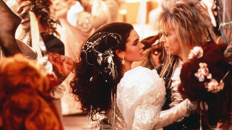 Jim Henson's 1986 Film 'Labyrinth,' Starring David Bowie and Jennifer Connelly, Captured the Dark Heart of Childhood - The Atlantic Jareth And Sarah, Sarah And Jareth, Best Kid Movies, Labyrinth Jareth, Labyrinth 1986, Childhood Images, Doctor Whooves, Labyrinth Movie, Eyes Wide Shut