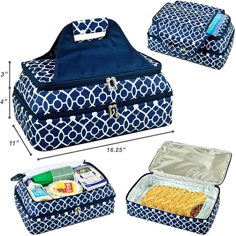 Casserole Dish Carrier, Casserole Carrier, Picnic Backpack, Foil Insulation, Food Carrier, Outdoor Trellis, Easy Packing, Cold Meals, Food Storage Containers