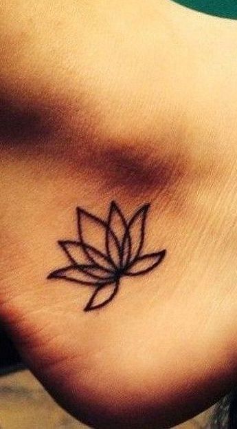 Waterlilly Tattoo, Small Celtic Tattoos, Lily Tattoo Meaning, Spiritual Water, Violet Flower Tattoos, Lily Tattoos, Geometric Flower Tattoo, Small Lotus Tattoo, Delicate Flower Tattoo