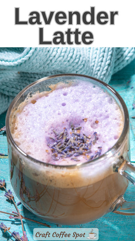 Bring the calming aroma of lavender to your coffee routine with this homemade Lavender Latte! This soothing recipe combines espresso, steamed milk, and a hint of lavender syrup for a deliciously floral twist. Perfect for relaxing mornings or winding down in the afternoon. Lavender Syrup For Coffee, Chestnut Praline Latte, Syrup For Coffee, Fall Coffee Recipes, Coffee Protein Smoothie, Homemade Coffee Drinks, Lavender Latte, Latte At Home, Steamed Milk