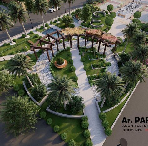 Semi Circle Landscape Design, Garden Pavilion Ideas, Landscape Plaza Design, Public Space Design Plan, Industrial Park Design, Buffer Zone Architecture, Housing Landscape Design, Landscape Sitting Area, Hotel Garden Design