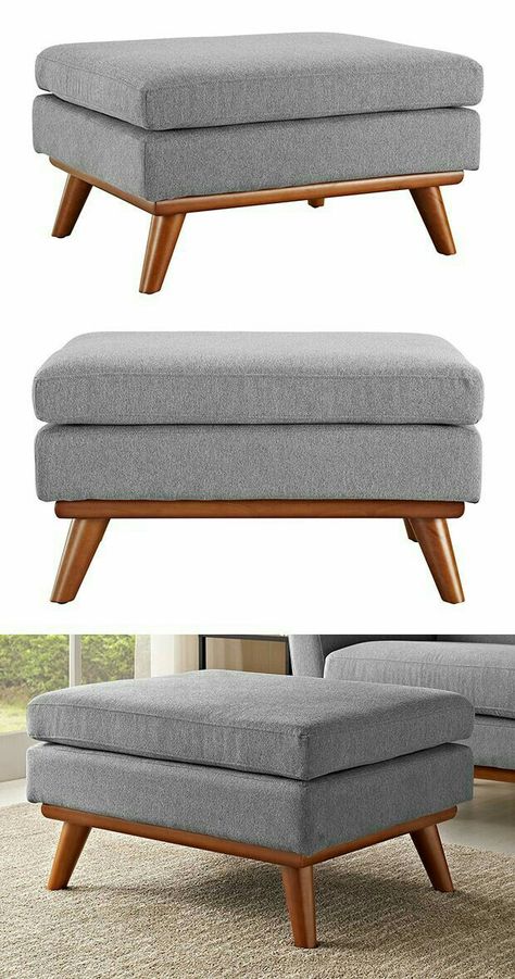 Cozy Ottoman, Settee Living Room, The Archetypes, Upholstered Chairs Fabric, Salas Living Room, Diy Furniture Decor, Modern Sofa Designs, Ottoman Design, Bed Furniture Design