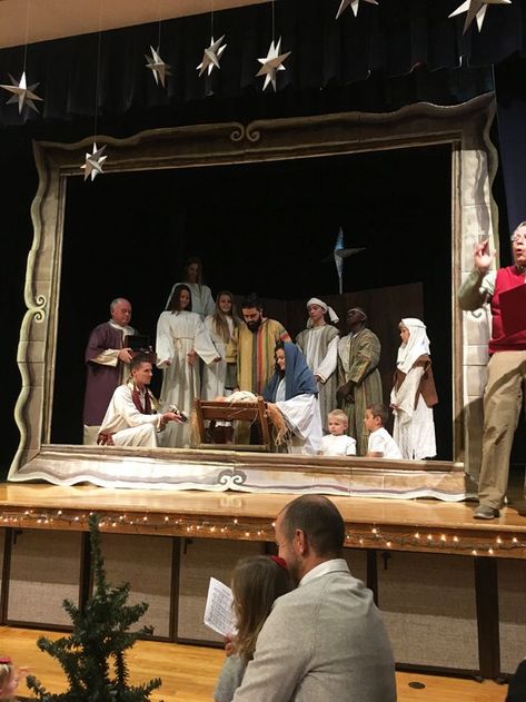 “Picture A Christmas” Church Christmas Program Details + Script | Merrick's Art | Bloglovin’ Natal, Lds Nativity Script, Kids Church Christmas, Relief Society Christmas, Christmas Skits, Church Tshirts, Christmas Fiesta, Lds Christmas, Church Christmas Party