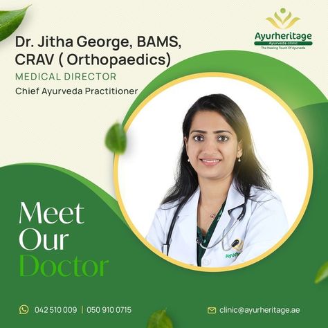 Dr. Jitha George is an ayurvedic expert who has 10 years of rich experience in delivering holistic ayurvedic solutions to health and wellbeing. She is the Medical Director and Chief Ayurveda Practitioner of Ayurheritage, Ayurveda clinic. . . . . #ayurheritageclinic #ayurvedaforlife #ayurvedalifestyle #waytowellness #ayurvedadoctor #holistichealing #holistichealth #holisticlifestyle #ayurvedatherapy #ayurvedalove Ayurveda Doctor, Healing Touch, Holistic Lifestyle, Holistic Healing, Health And Wellbeing, Holistic Health, Ayurveda, Medical, Healing