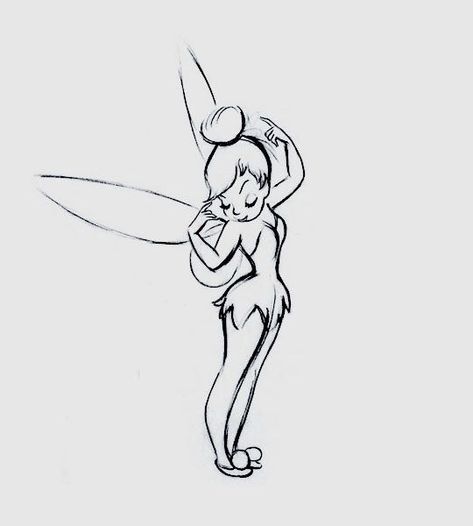 Disney Magic Tattoo, Tinkerbell Tattoo Tiny, Tinkerbell Tattoo Ideas, Tattoo Tinkerbell, Tinkerbell Drawing, Tinkerbell Tattoo, Tinker Bell Tattoo, Tinkerbell Wallpaper, Belle Tattoo