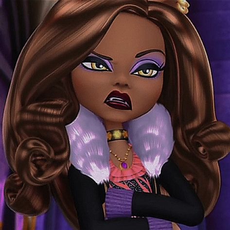 Monster High Haunted, Clawdeen Wolf, Monster High, Brown Hair, Purple, Hair